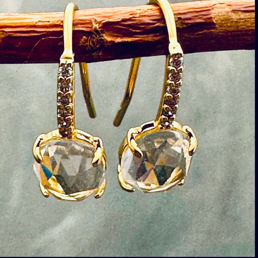 Anthropologie Shades of Sea Glass Mini Drop Earrings